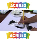 Tinta Tecido Fosca - Preto - 520 - Acrilex - 250 Ml