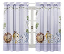 Cortina Estampada Safari 200x150 Quar Safari Kids Lilas