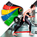 Kit 5 Faixas Elástica Mini Band 5 Níveis Para Treino Em Casa Comica