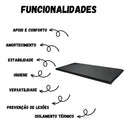 Colchonete Exercicios 90cm NBK FLEX Ginastica Treino Academia Colchonete para Yoga Grande em Espuma de Abdominal Funcional Preto