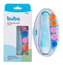 Aparador De Unha Lixa Eletrica Infantil Bebê Estojo Luz Buba Cor Azul