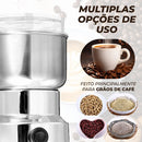 Moedor De Café Grãos Triturador Sementes Elétrico Automático Aço Inox Marca Ecomixshop