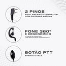 Kit 5 Fone Para Radio Comunicador Ouvido Baofeng 777s Uv5r