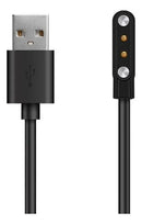 Cabo Carregador Usb Relogio Smartwatch 2 Pinos Champion Cor Preto