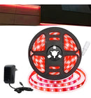 Fita Led 2835 Rolo 5 Metros 300leds Ip20 Dupla Face + Fonte Luz Vermelho Tensão De Operação