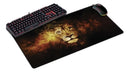 Mouse Pad gamer Exbom Gamer MP-7035C de tecido Leão xg 35cm x 70cm x 3mm amarelo