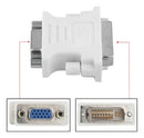 Adaptador Dvi-i 24+5 Pinos Macho P/ Vga 15 Pinos Femea