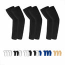 Kit 03 Par Manguito Proteção Solar Braço Ciclismo Mot 03 Preto