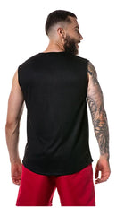 Regata Masculina Machão Fitness Academi Cinza Mescla P