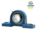 2 Kits Ucp 204 Mancal Pedestal + Rolamento Para Eixo 20mm