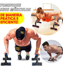 Barra De Chão Apoio Para Flexão Ergonômicas Exercício Fitnes