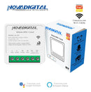 Interruptor Inteligente Relé Wifi Novadigital 1 Canal 10a Mini Smart Switch Tuya Smart Life Alexa 110v 220v Bivolt Branco