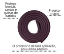 Rolo 2m Protetor Quina Canto Cantoneira Segurança Bebê Cor Preto