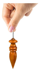 Dual Rod + Pêndulo Modelo P-05 Em Madeira Para Radiestesia Cor Marrom