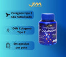 Kit 3 Potes Colágeno Tipo 2 40mg 60 Capsulas  Jm Suplemento