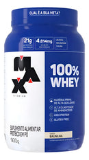 100% whey - Max Titanium Proteínas Proteínas sabor baunilha x 900g - pote