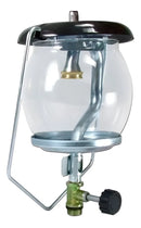 Lampiao A Gas Vidro Para Camping Barraca Pesca Com Camisinha Cor Preto