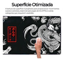 Mouse Pad Grande 90x40 Desk Pad Dragão Chinês Jap Preto
