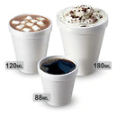 Copo Térmico Descartável De Isopor P Café 88ml C/ 100 Un Cor Branco