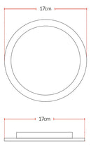 Painel Led Alu 12w 3000k Emb. Redondo 110v/220v 17cm Avant