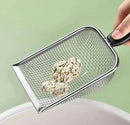 Peneira Higiênica de Aço Inox para caixa de areia de gatos reutilizável cor prateado