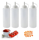 1 Bisnaga Flexível 1l Ketchup Molho Mostarda Lanchonete Cor Branco