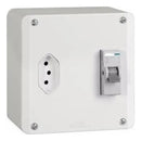 Caixa Sobrepor Para Ar Condicionado C/ Disjuntor Tomada 2 16A