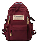 Mochila Escolar Trabalho Bolsa Reforçada M Vermelho vinho