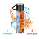 Garrafa Térmica Com Xícaras Inox Vacuum Flask Set Água Café Cor Rosa Tche Amo