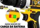 Parafusadeira E Furadeira Impacto The Black Tools Tb-21pw 3/8 Cor Amarelo Frequência 50/60 Hz