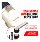 Máquina Tosa Pet Kamufla Profissional Silenciosa Bivolt + Kit Completo com Alicate Unha Cão Gato