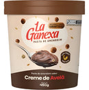 Pasta de Amendoim La Ganexa Zero Açúcar Pote 450g Sabor Creme de Avelã