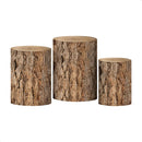 Trio Capas Cilindros Sublimado Tronco Veste Fácil C/el Madeira