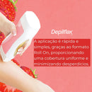 Cera Depilatória Roll-on Morango 100g - Depilflax