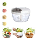 Mini Processador Triturador Alimentos Manual 3 Lâminas 500ml Cor Cinza Verm