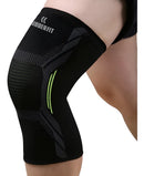 Joelheira de Compressão Elástica Armor para Esporte Corrida Academia Premium Rubber Fit Verde Tamanho G