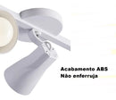 Spot Startec para 03 lâmpadas Padrão E27 Octa 3 Branco Ideal para Praia Maresia