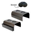 Porta Copo Sofá + Porta Controle Kit 2 Peças Madeira Oferta Cor Marrom Tabaco