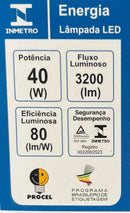 Lâmpada Led Alta Potência Super Bulbo 40w Branco Frio Elgin Cor da luz Branco-frio