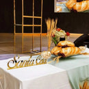 Palavra Decorativa - Santa Ceia - Frase Espelhada Dourada Dourado