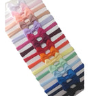 Kit 15 Laços De Cabelo Bebê Na Meia Seda Rn + Full