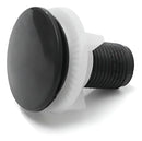 Plug Tapa Furo Pia Lavatório Bidê Cromado Abs 1/2 Luxo Cor Preto