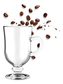 Caneca Xícara Cappuccino Café De Vidro 120ml C/6pçs