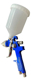 Pistola De Pintura Profissional Automotiva Alta Pressão Hvlp Cor Azul
