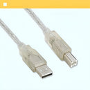 Cabo De Impressora Usb Hi-speed 2,0 Laser Scaner 3 Metros Cor Prateado