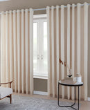 Cortina Blackout Pvc Com Tecido Voil Xadrez 1,80 X 2,80 Cor Palha