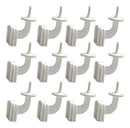 Kit 12 Porta Fruta Universal Para Gaiolas Pássaros Aves Cor Branco