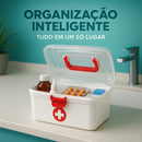 Maleta de Medicamentos 2,8 L Nitron — ideal para primeiros socorros, com alça resistente, design médio e compartimentos internos para armazenar remédios e curativos com praticidade e segurança