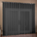 Cortina Lima 4 Metros X 2,80m Voil Quarto Janela Porta  Preto