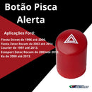 Botão Do Pisca Alerta Original Ford Fiesta Ecosport Ka Courier Zetec Rocam 2002 2003 2004 2005 2006 2007 2008 2009... Vermelho